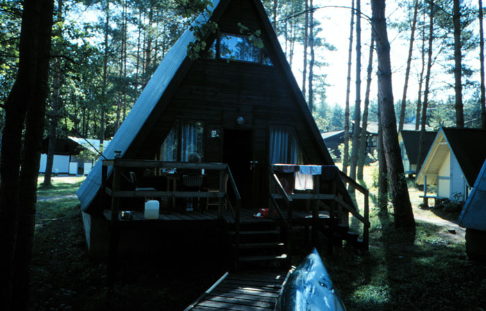 Unsere Hütte Nr. 13 auf dem Campingplatz "Nowy Most"