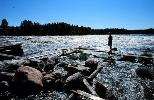 Lager am Kemijärvi-See