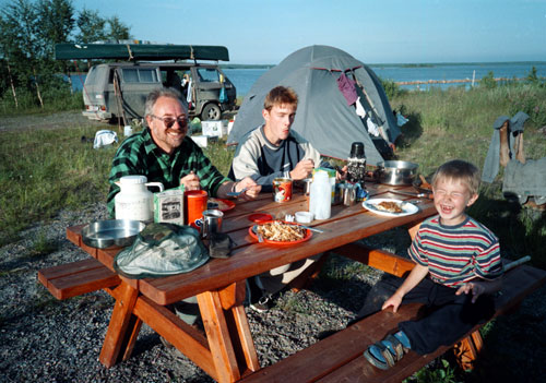 Lager in Sjvisviken an der Ostsee