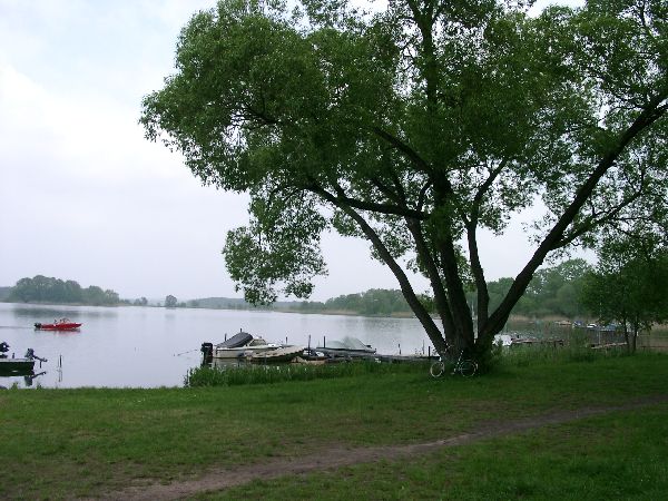 Neuendorfer See vor dem Campingplatz "Waldcamp Seeblick"
