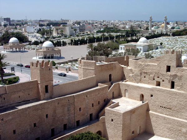 Blick vom Ribat ber Monastir